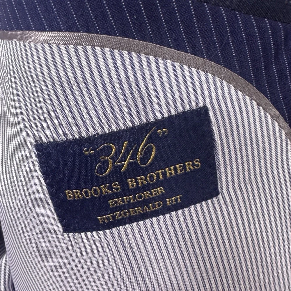 Brooks Brothers Explorer Blazer Mens 46R Fitzgerald 346 Sport Coat Suit Jacket